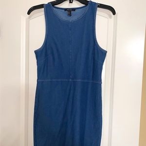 Jean Fitted Jean Dress